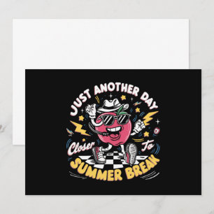 Nog een dag dichter bij de zomervakantie leraar kaart