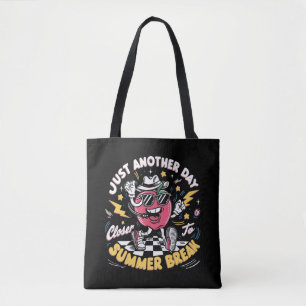 Nog een dag dichter bij de zomervakantie leraar tote bag