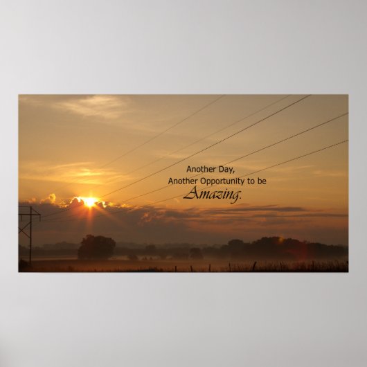 Nog een dag, een andere kans om verbluffend te zij poster (Voorkant)