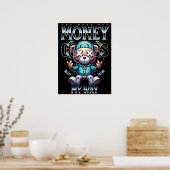 Nog een dag geld!!! poster (Keuken)