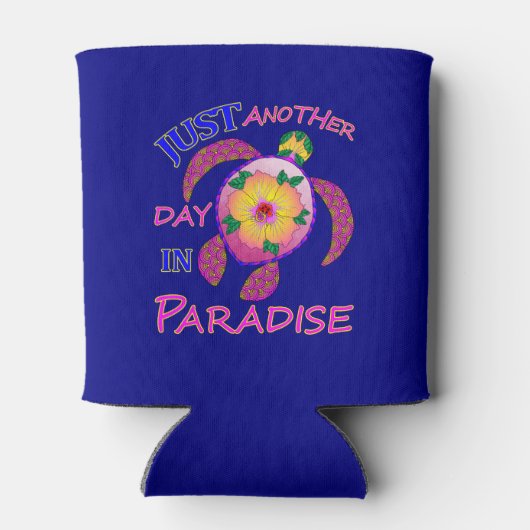 Nog een dag in het paradijs blikjeskoeler (Achterkant)