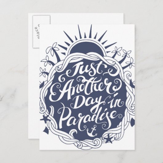 Nog een dag in het paradijs briefkaart (Voorkant / Achterkant)
