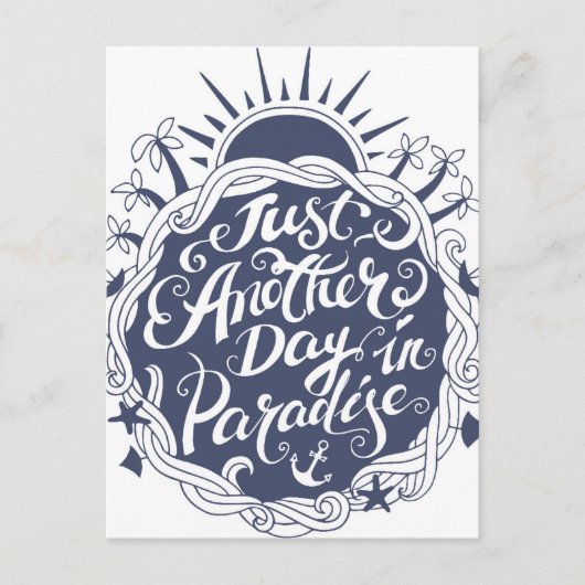 Nog een dag in het paradijs briefkaart (Voorkant)