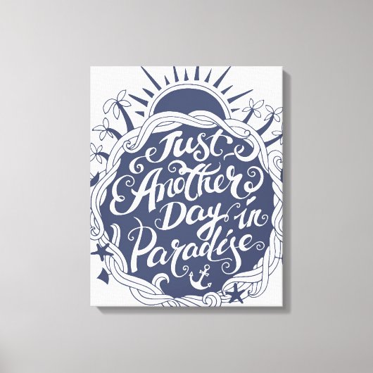 Nog een dag in het paradijs canvas afdruk (Voorkant)