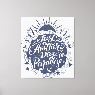 Nog een dag in het paradijs canvas afdruk