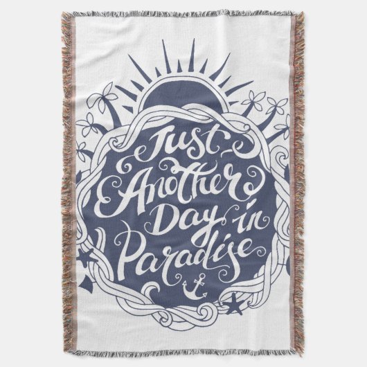Nog een dag in het paradijs deken (Voorkant Verticaal)
