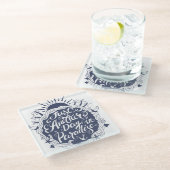 Nog een dag in het paradijs glazen onderzetter (Schuin)