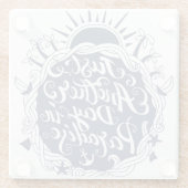 Nog een dag in het paradijs glazen onderzetter (Achterkant)