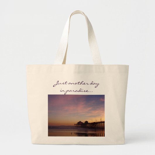 Nog een dag in het paradijs grote tote bag (Voorkant)