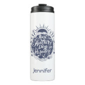 Nog een dag in het paradijs | Jouw namen toevoegen Thermosbeker (Voorkant)