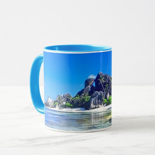 ... Nog een dag in het Paradijs.. Mok (Voorkant links)