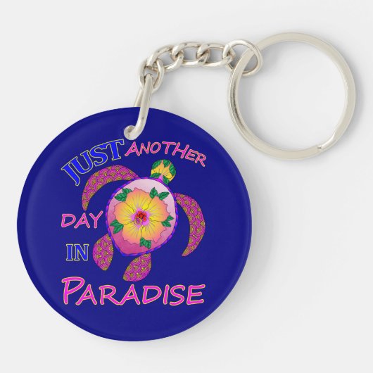 Nog een dag in het paradijs sleutelhanger (Achterkant)