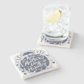 Nog een dag in het paradijs stenen onderzetter (Zijkant)