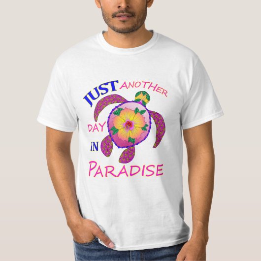 Nog een dag in het paradijs t-shirt (Voorkant)