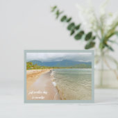 Nog een dag in het strand van Paradise/Kauai Briefkaart (Staand voorkant)