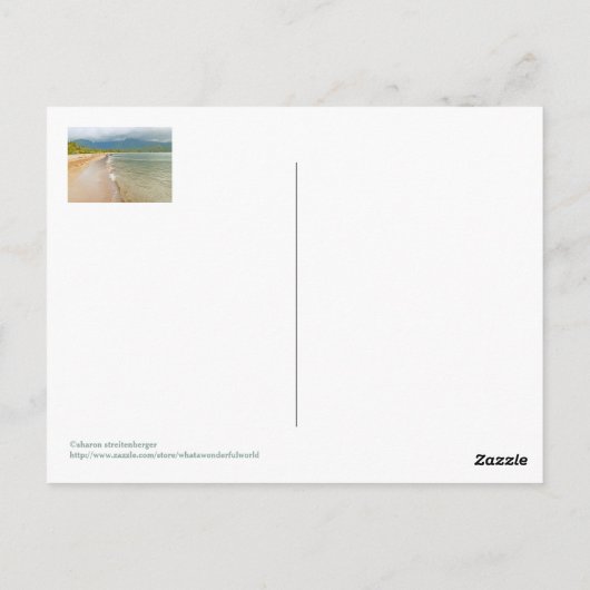 Nog een dag in het strand van Paradise/Kauai Briefkaart (Achterkant)