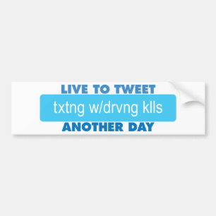Nog een dag live naar Tweet Bumpersticker