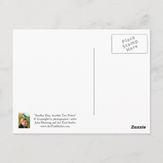 Nog een dag, nog twee punten briefkaart (Achterkant)