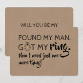 Nog één ding grappig bruidsmeisje voorstel nodig kaart (Voorkant / Achterkant)