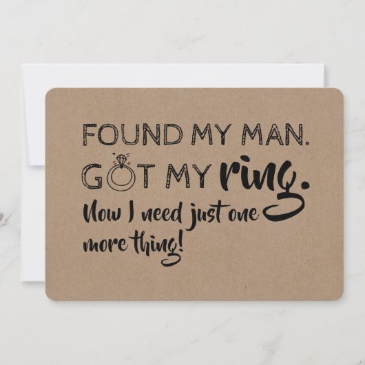 Nog één ding grappig bruidsmeisje voorstel nodig kaart (Voorkant)