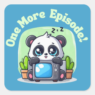 Nog één episode vierkante sticker