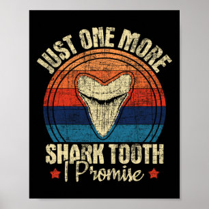 Nog een foto van haaien die ik beloof - Retro Foss Poster