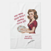 Nog een gerecht zal je leven niet veranderen Grapp Theedoek (Verticaal)