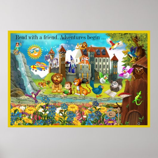 Nog een geweldige lezing - Literacy Poster (Voorkant)