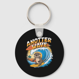 Nog een golf - Grappige surf grap Otter surfer Sleutelhanger