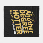 Nog een graad heter afstuderen met een masterdiplo fleece deken (Voorkant (Horizontaal))