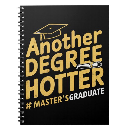 Nog een graad heter afstuderen met een masterdiplo notitieboek (Voorkant)