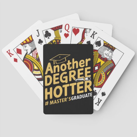 Nog een graad heter afstuderen met een masterdiplo pokerkaarten (Achterkant)
