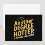 Nog een graad heter afstuderen met masterdiploma aankondiging (Voorkant / Achterkant)