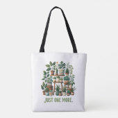 Nog één grappige plant binnen bloem tote bag (Achterkant)