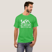 Nog een halve mijl of zo groen wandelen t-shirt (Voorkant volledig)