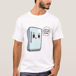 Nog één hapje – Grappig pratend koelkastontwerp T-shirt