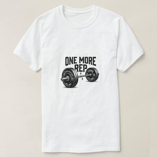 Nog één herhaling t-shirt (Design voorkant)