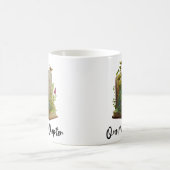 Nog een hoofdstuk, boek bloemen grafisch koffiemok (Center)