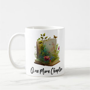 Nog een hoofdstuk, boek bloemen grafisch koffiemok