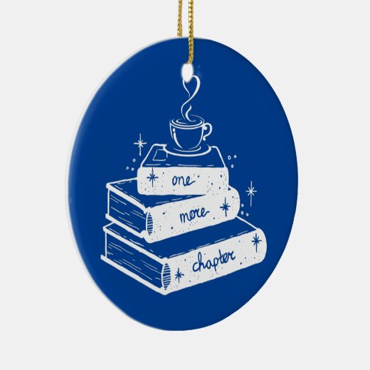 Nog een hoofdstuk Boek Lover Keramisch Ornament (Rechts)