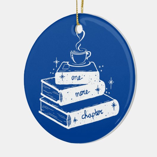 Nog een hoofdstuk Boek Lover Keramisch Ornament (Links)