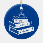 Nog een hoofdstuk Boek Lover Keramisch Ornament (Achterkant)