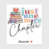 Nog een hoofdstuk Boek Lover Sticker (Vel)
