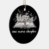 Nog een hoofdstuk boek met bloemen keramisch ornament (Rechts)