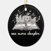 Nog een hoofdstuk boek met bloemen keramisch ornament (Links)