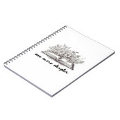 Nog een hoofdstuk boek met bloemen notitieboek (Linkerzijde)