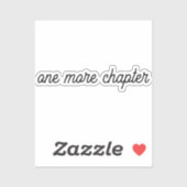 nog een hoofdstuk, boekensticker, boekenachtige St Sticker (Vel)