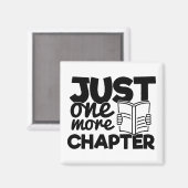 Nog één hoofdstuk boekt een grappige boekworm leze magneet (Voorkant / Achterkant)