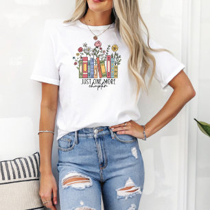 Nog een hoofdstuk Boho Bloemenboekenliefhebber T-shirt