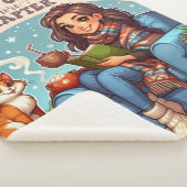 Nog één hoofdstuk - Book Lovers Sherpa Blanket Sherpa Deken (3/4)